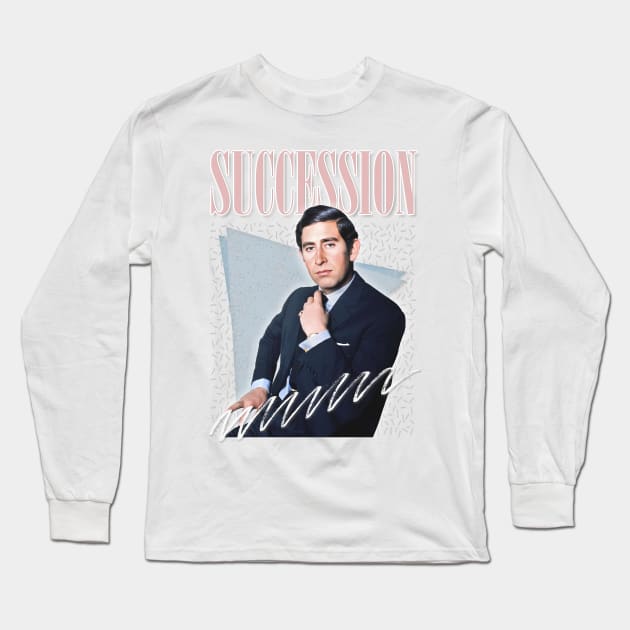 King Charles - Retro Aesthetic Fan Design Long Sleeve T-Shirt by DankFutura